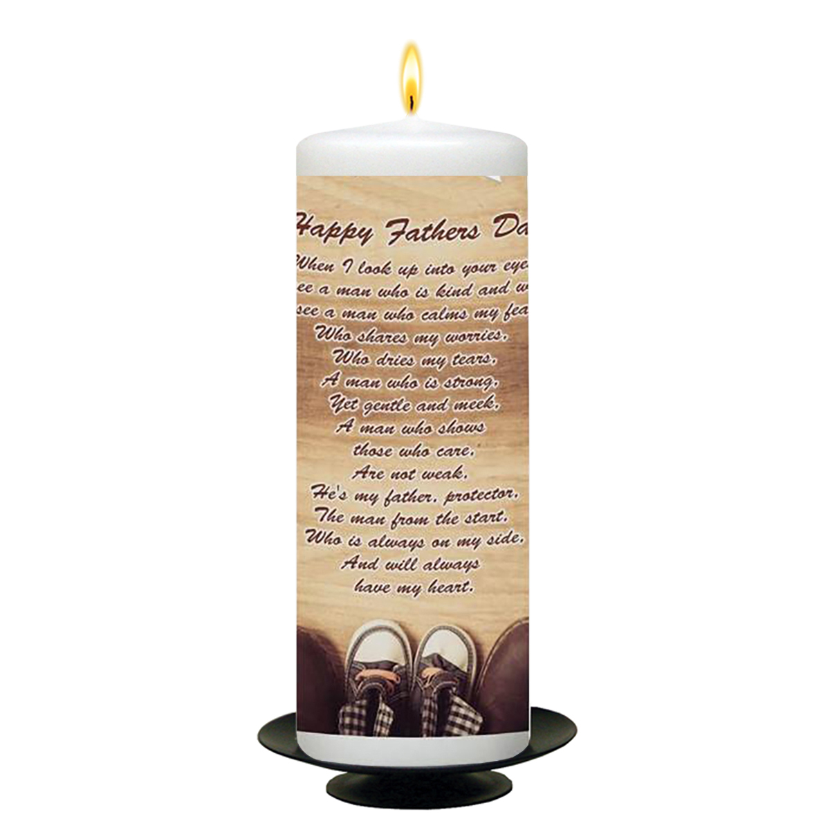 Customised Fathers Day Gift Candle - Booties & Boots